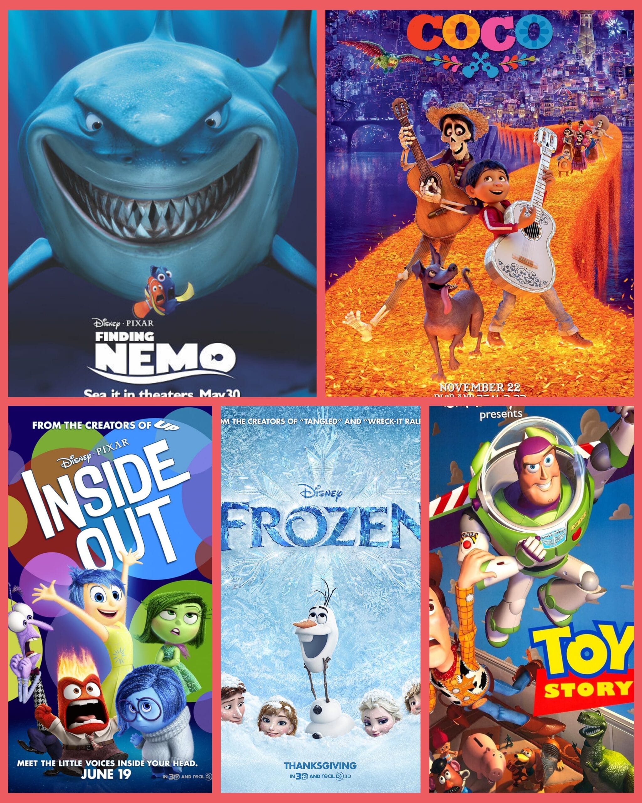 Animeted movie, বিশ্বের সেরা ১০০ মুভি: হ্যাপি নিউ ইয়ার স্পেশাল, Nemo, toy story, inside out, frozen, Coco,