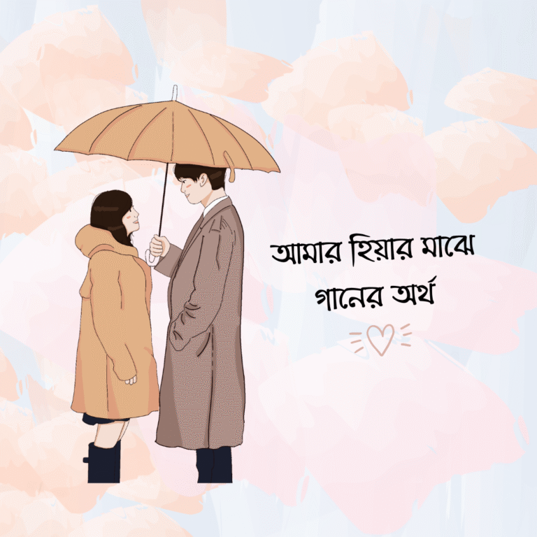 আমার হিয়ার মাঝে গানের অর্থ
